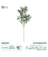 GloboStar® Artificial Garden OLIVE TREE BRANCH 20234 Τεχνητό Διακοσμητικό Κλαδί Ελιάς Π30 x Υ65cm